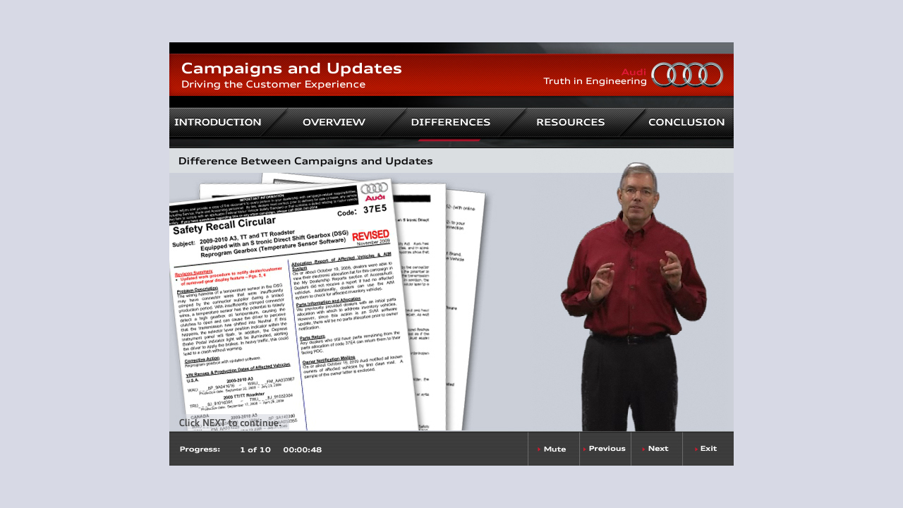 Audi Campaigns & Updates WBT