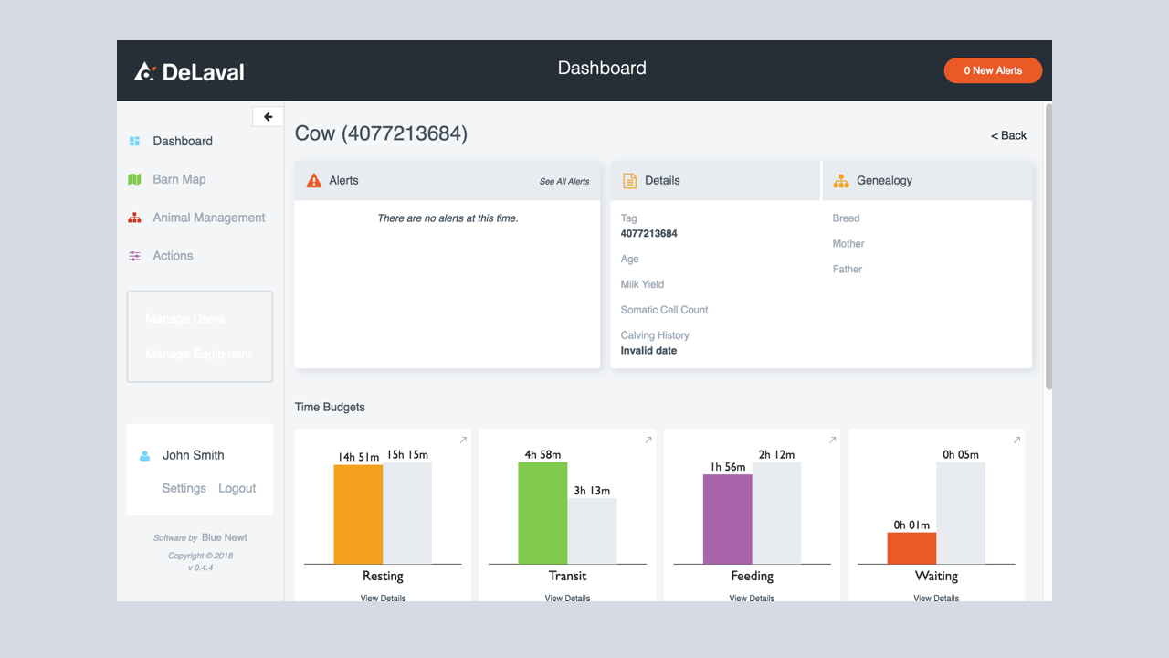 DeLaval ASM Platform – Cow View